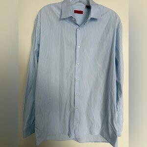 HUGO Light Blue Pinstripe Dress Shirt